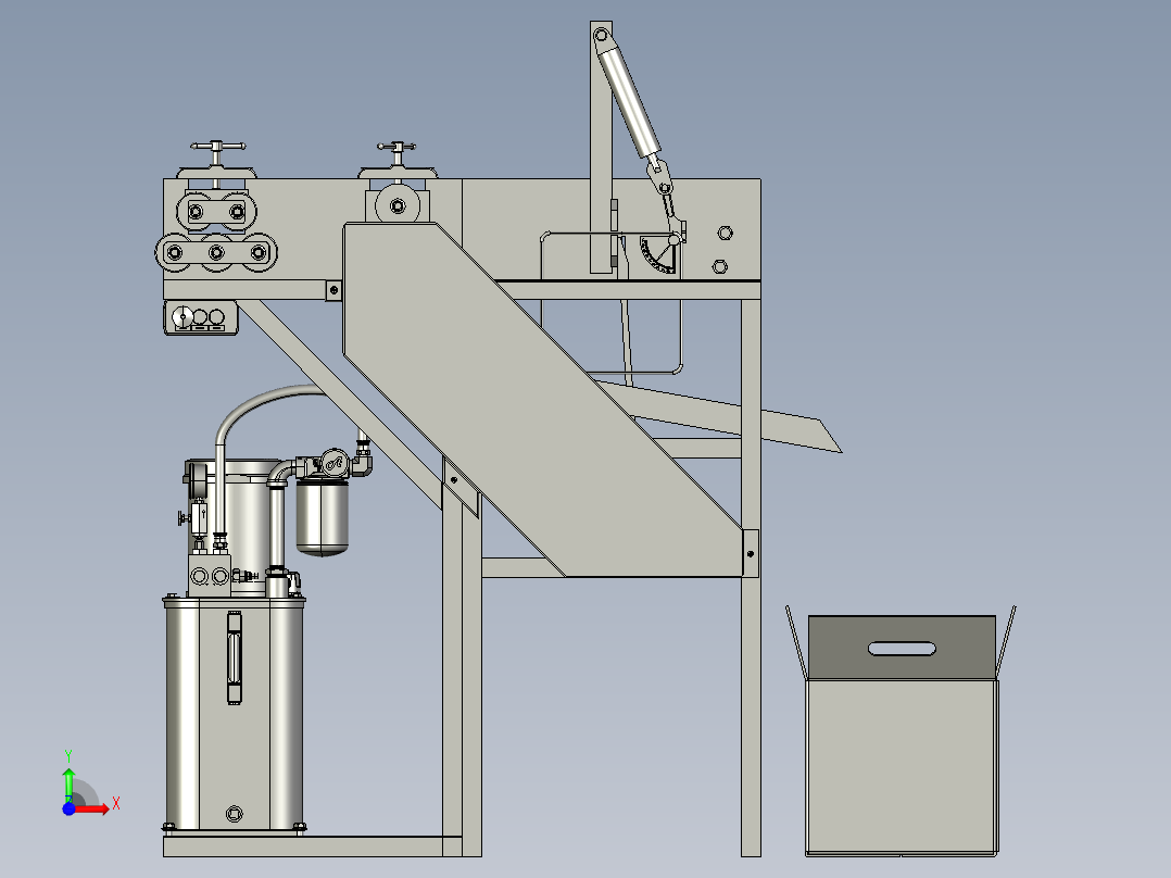 钢筋弯曲折断机前视图