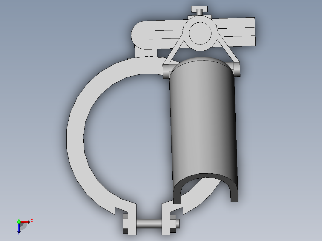智慧城市天网用监控装置俯视图