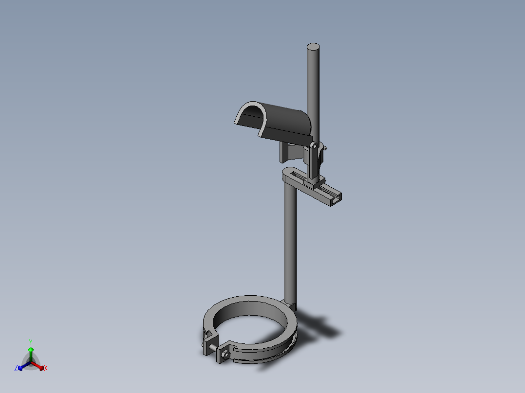 智慧城市天网用监控装置正等轴测图
