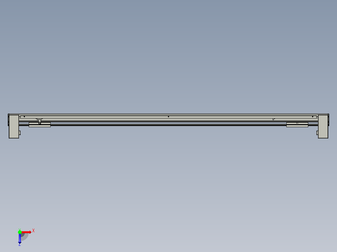 威洛博双电机滑台-VBF14S2-L50-S1500-BU-P40-C6俯视图