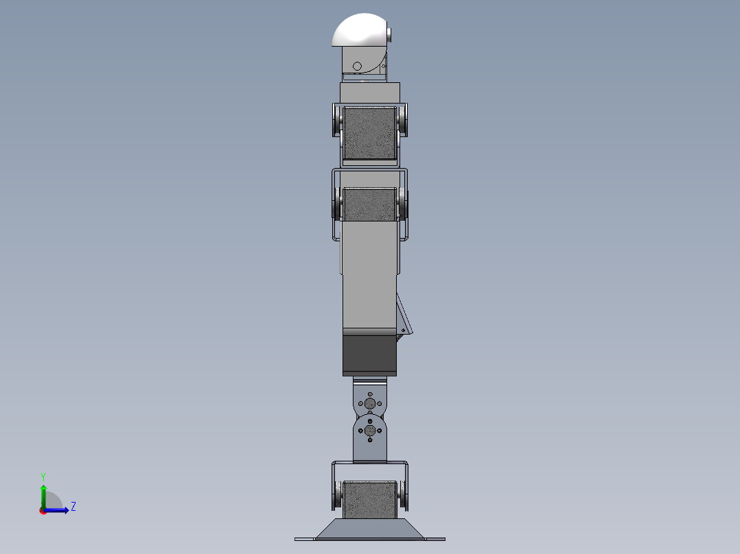双足机器人左视图