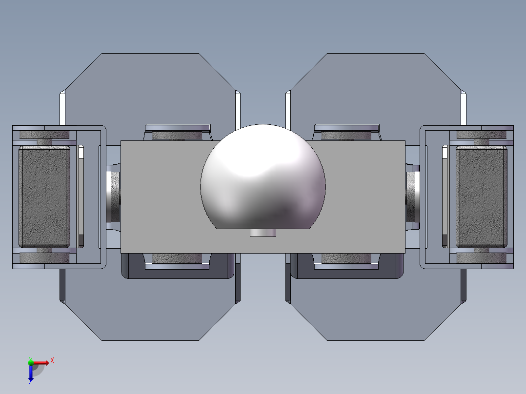 双足机器人俯视图