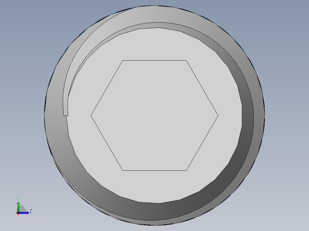 DIN 913-ISO 4026 固定螺钉-M6 L=6.SLDPRT左视图