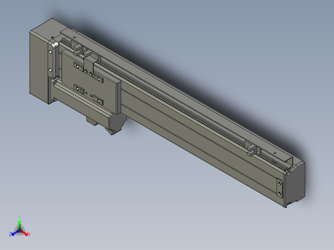 VF丝杆传动-一般环境VT6-S320-BL正等轴测图