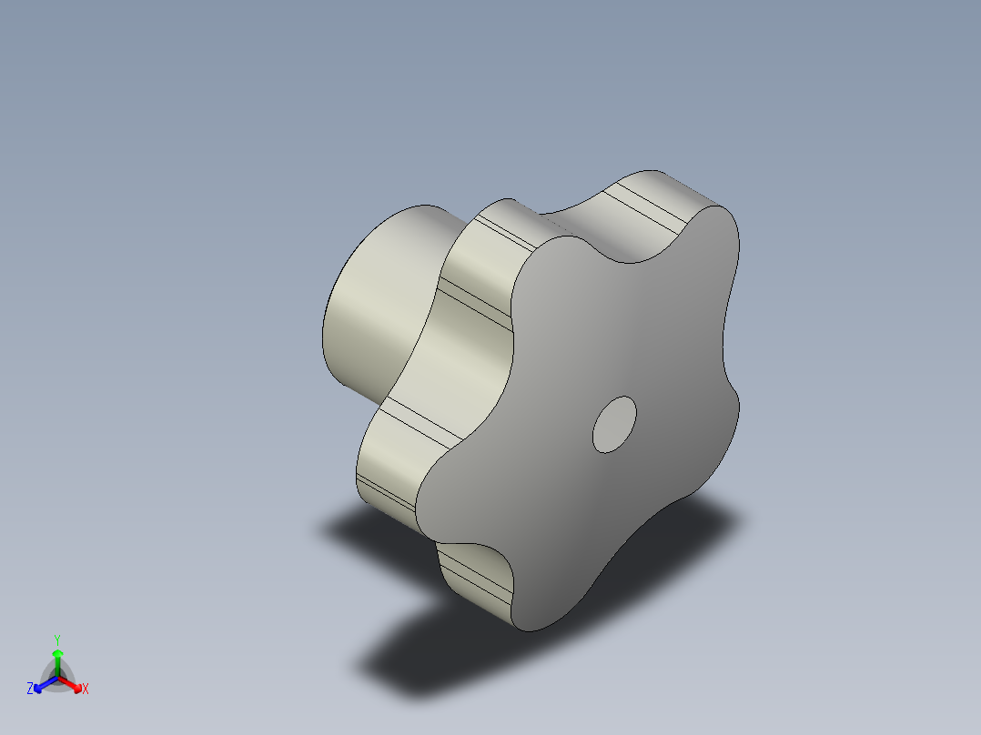 星型把手VC.192-3D多系列多零件图纸模型正等轴测图