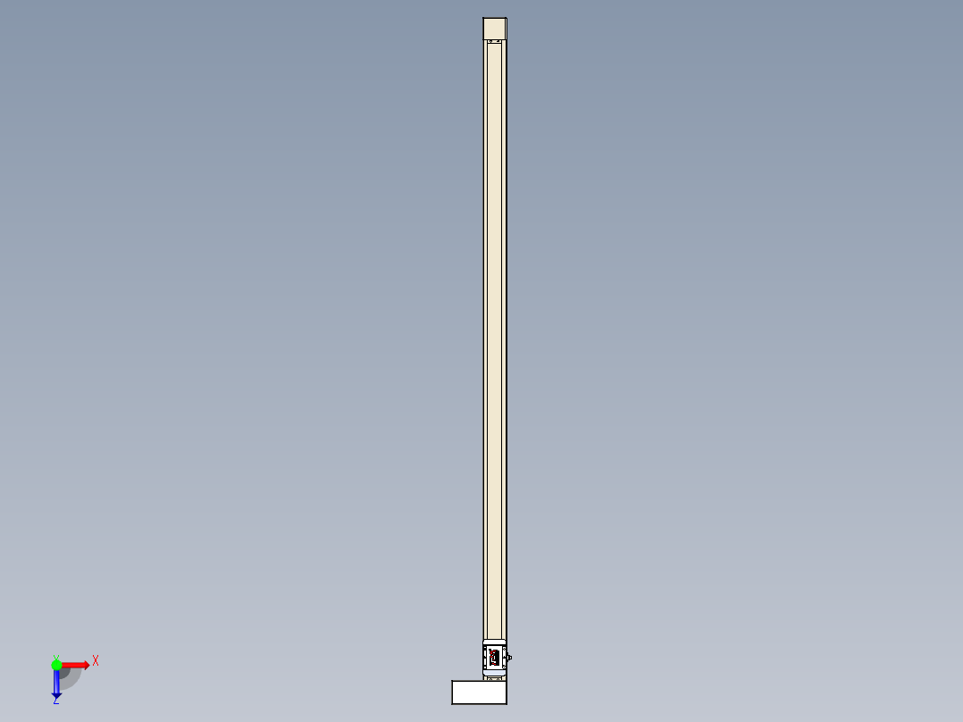 同步带全封闭直线模组TPA-HCB-65S-90-L1600-ML-C-P10-N3俯视图