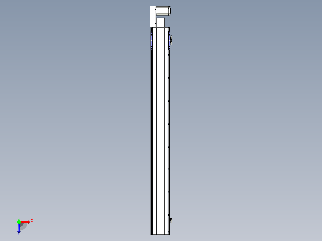 同步带滑台-半封闭B17H-L50-S1550-L-P75-D3俯视图