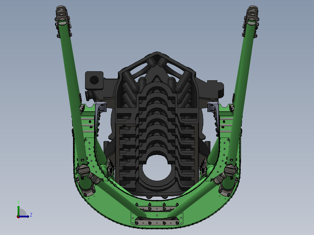 发动机支架左视图