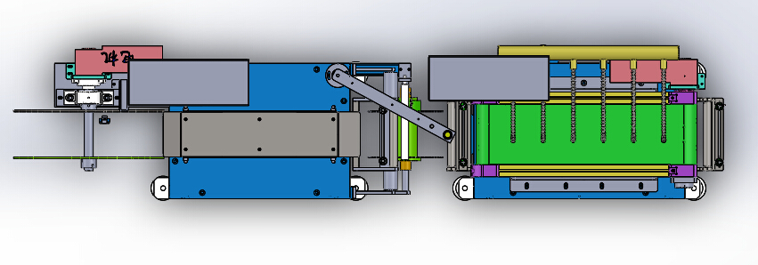 冷却收卷生产线（sw18可编辑+工程图+bom）
