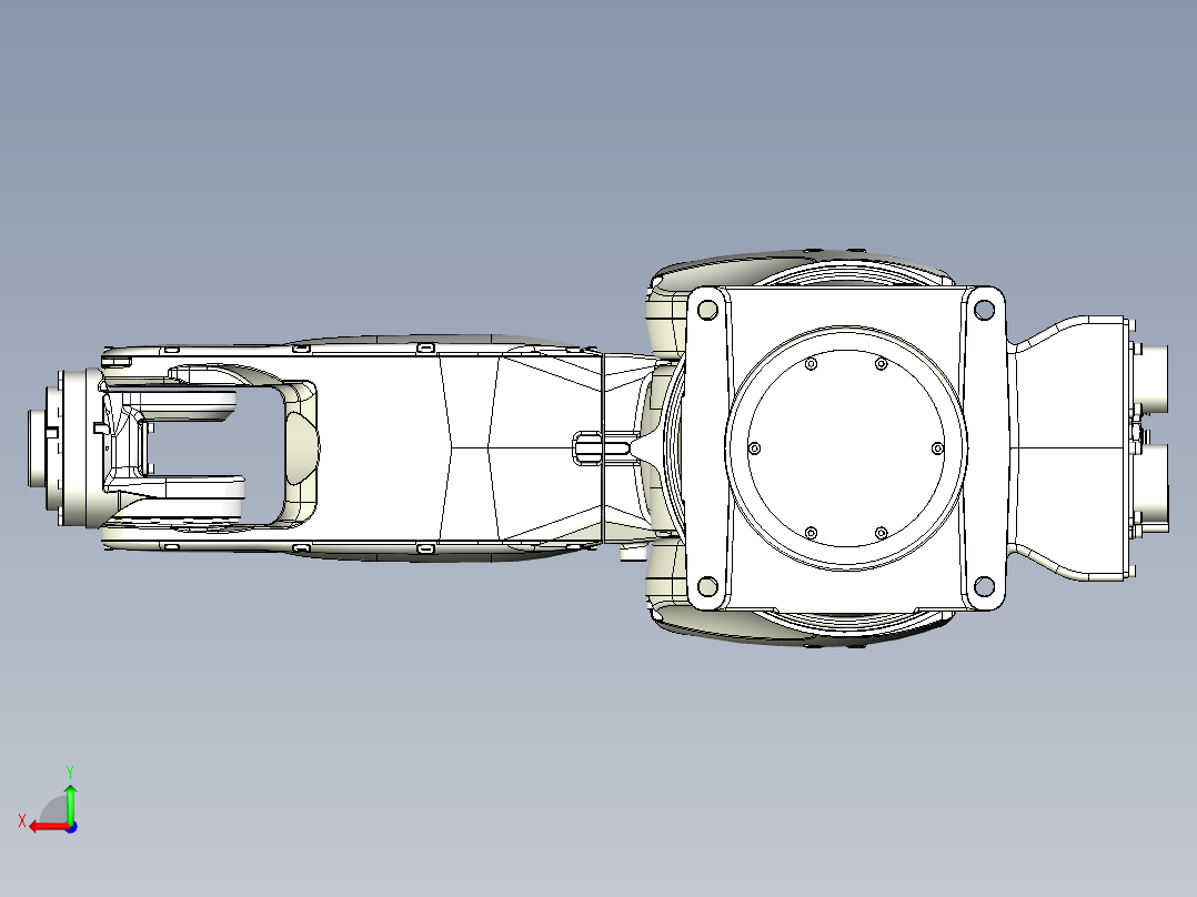 那智机器人nachi mz07 6axis industrial robot后视图