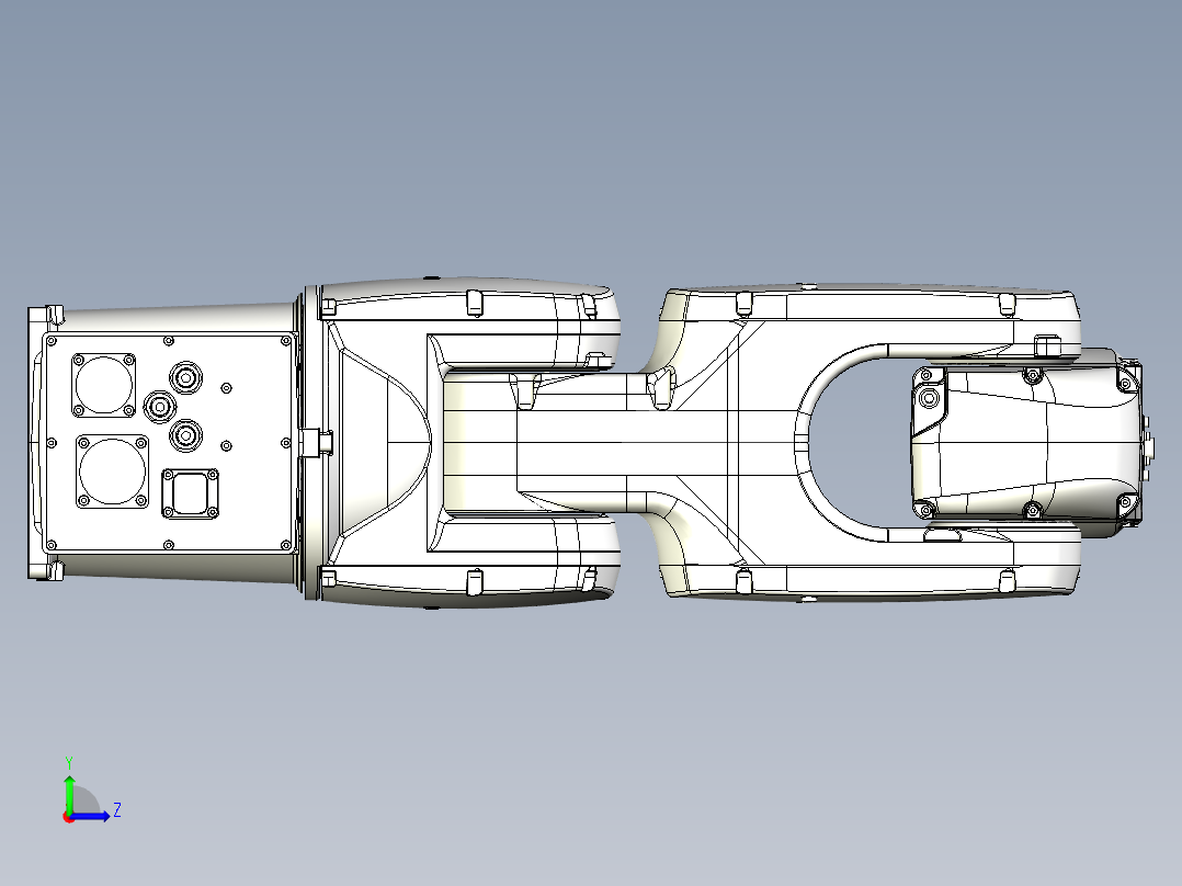 那智机器人nachi mz07 6axis industrial robot左视图