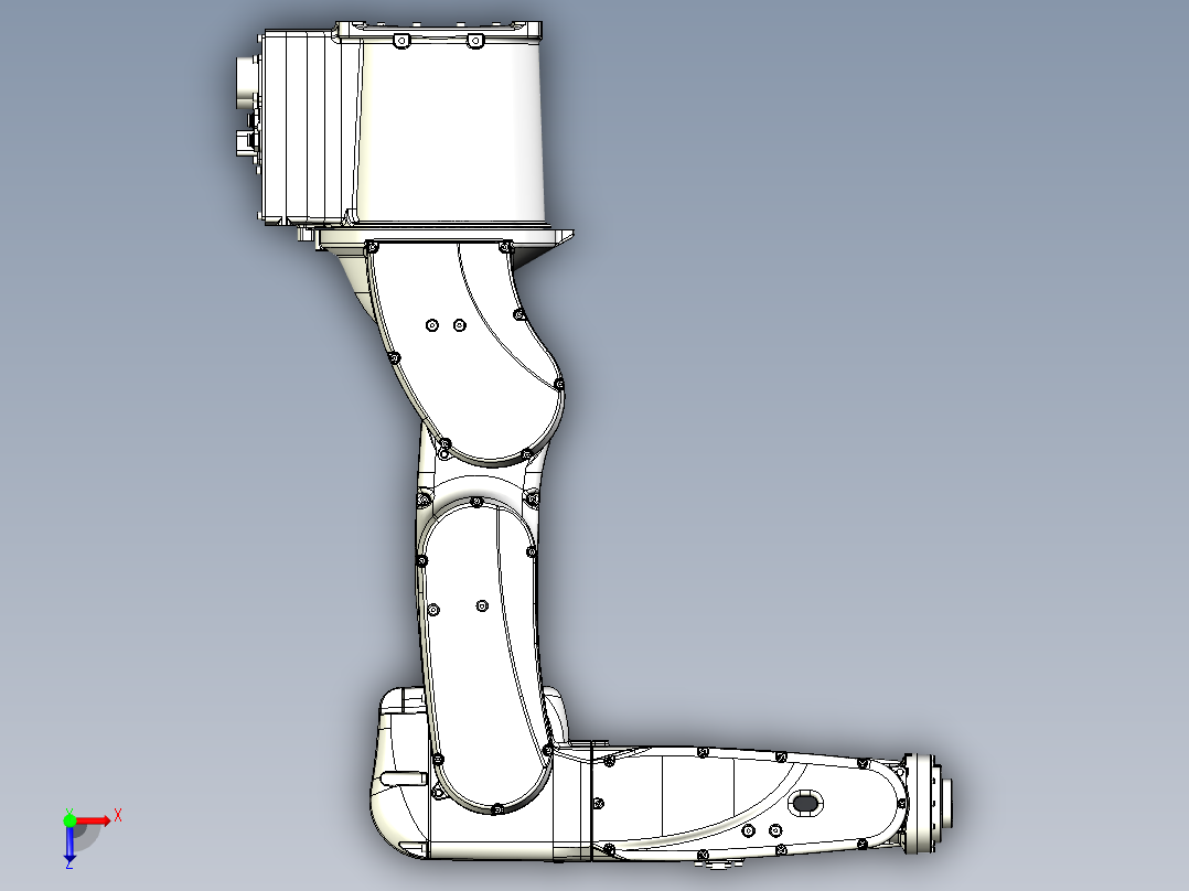 那智机器人nachi mz07 6axis industrial robot俯视图