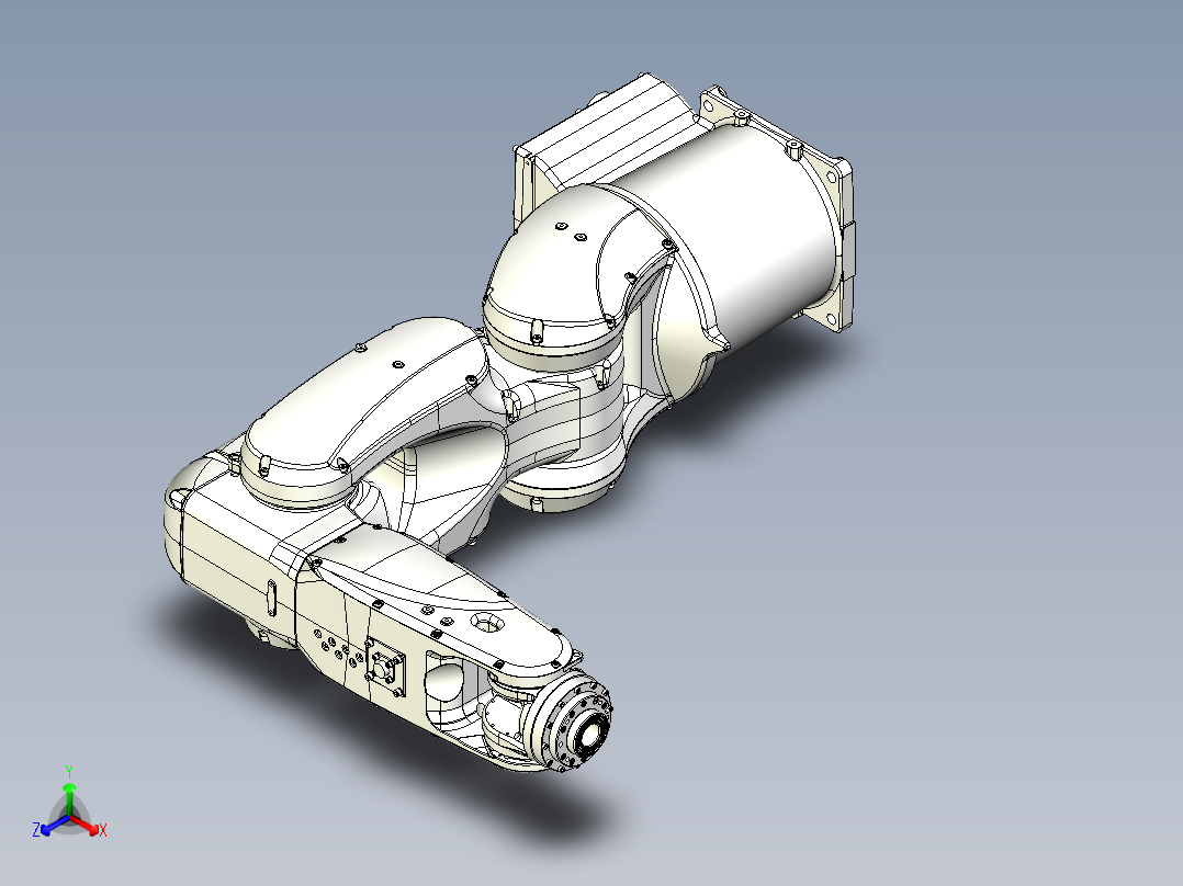 那智机器人nachi mz07 6axis industrial robot正等轴测图