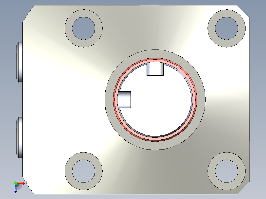 KOSMEKLHS0400-GR-F多系列多零件图纸模型俯视图