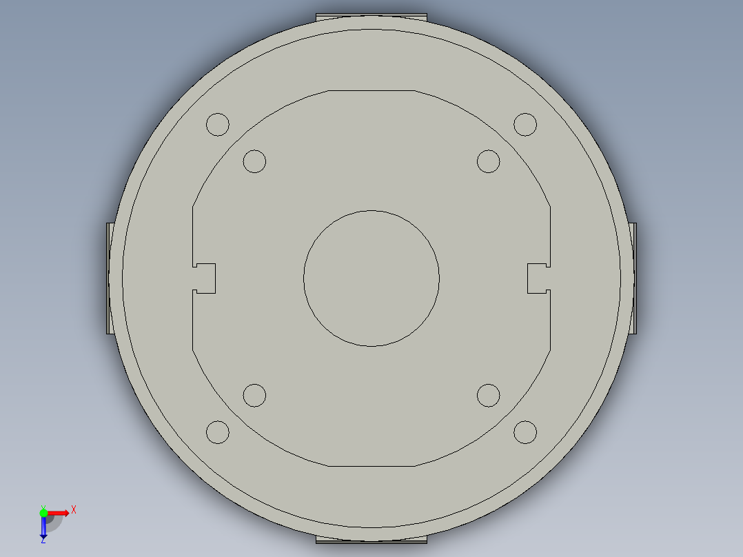 普通气爪PH02-60C俯视图