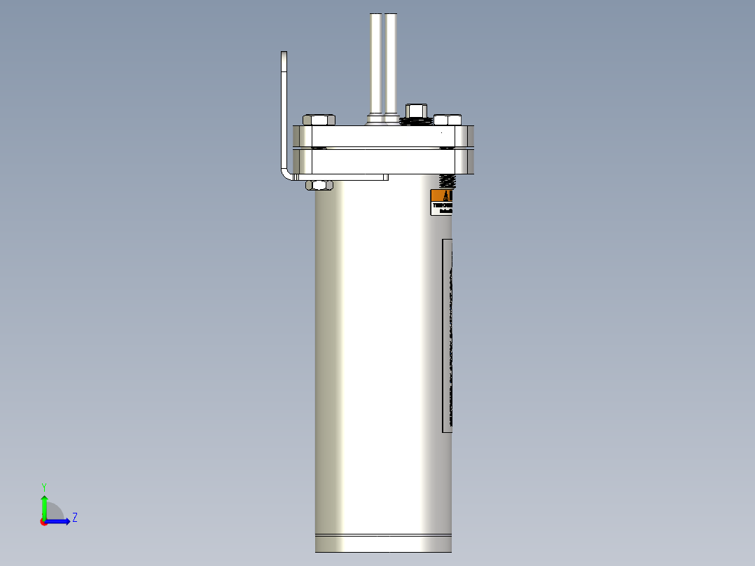 冷却器-换热器左视图
