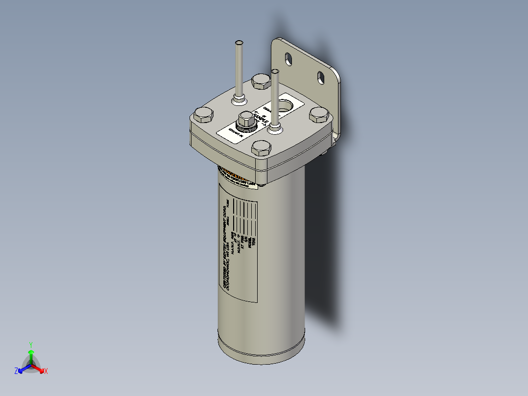 冷却器-换热器正等轴测图