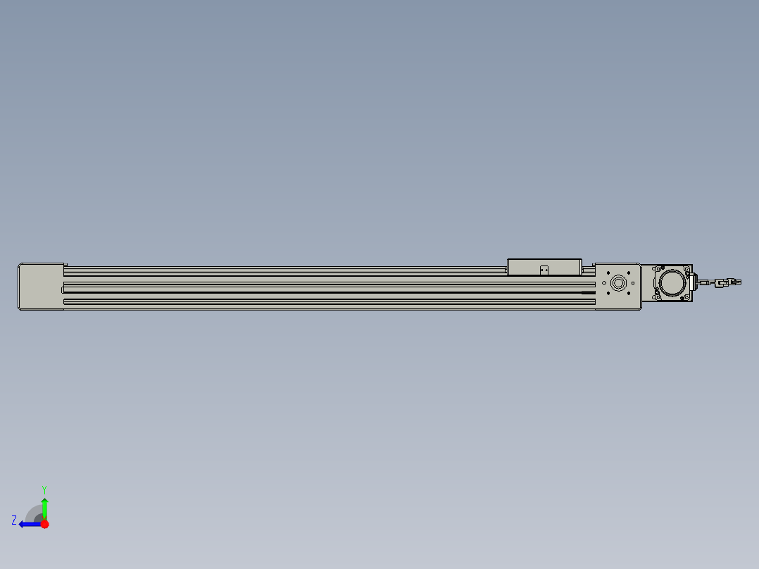 威洛博直线电机模组EB6-L70-S750-BL-P40-MS3右视图