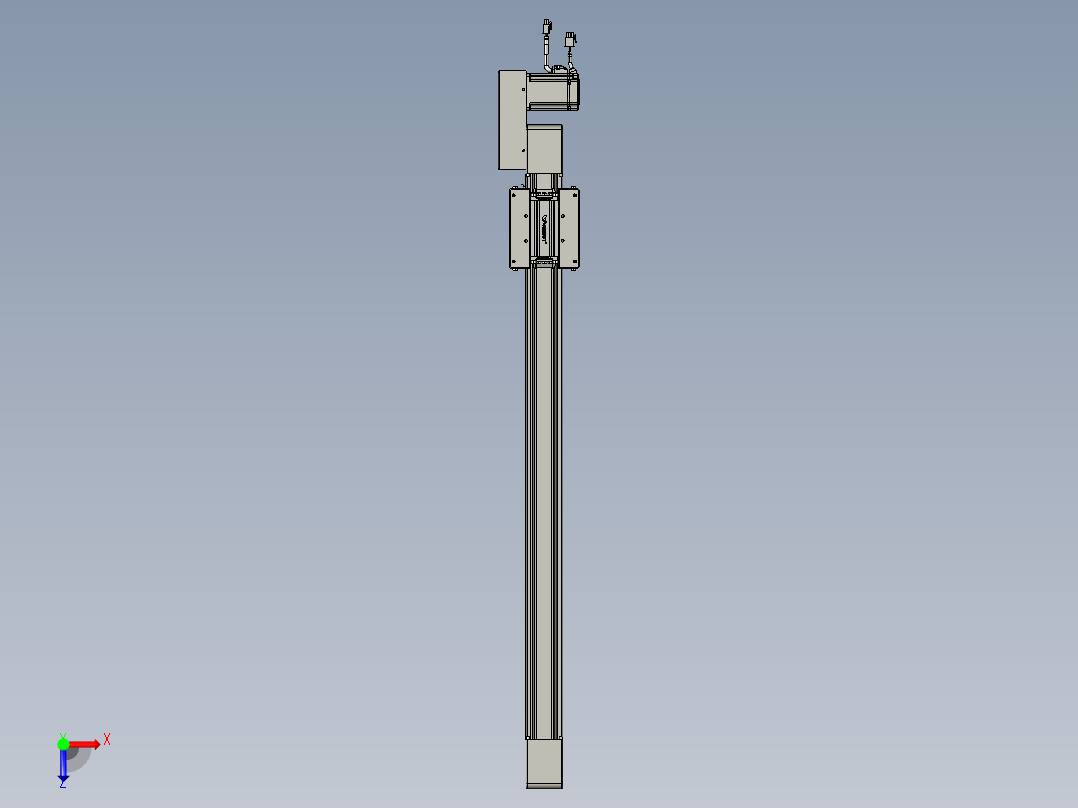 威洛博直线电机模组EB6-L70-S750-BL-P40-MS3俯视图