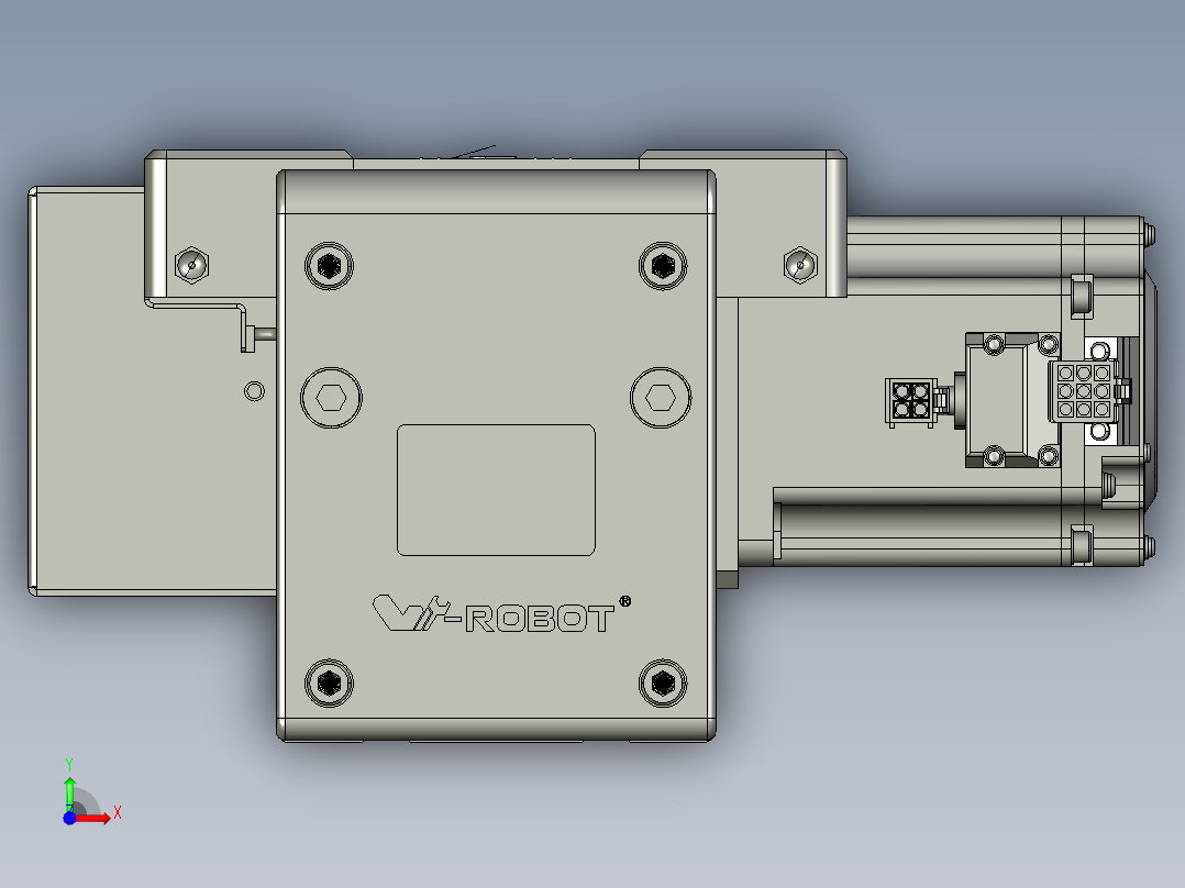 威洛博直线电机模组EB10-L224-S1200-BL-ZP75-MS3-5K前视图