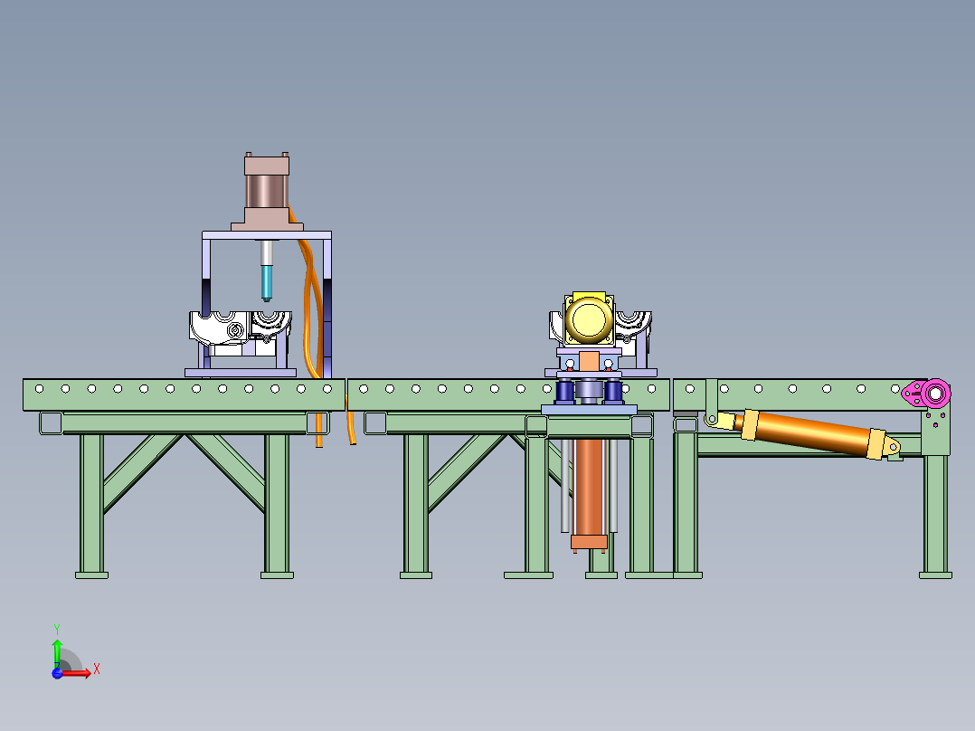 发动部件加工机前视图