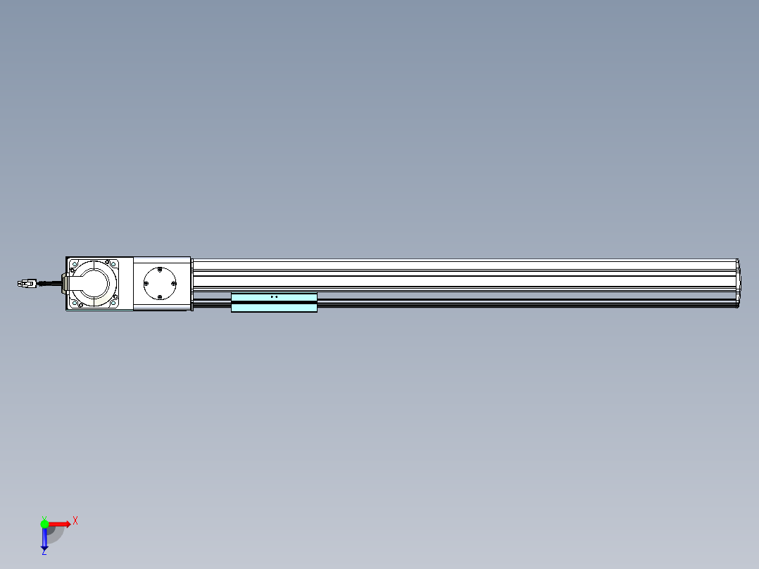 威洛博VBF同步带传动一般环境VBF14-L45-S600-BL-ZP75-C3俯视图