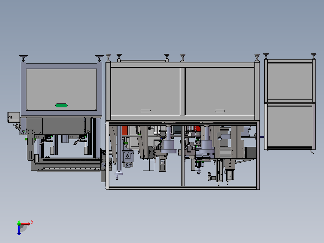 自动上料863充磁机（sw18可编辑+工程图+bom）俯视图