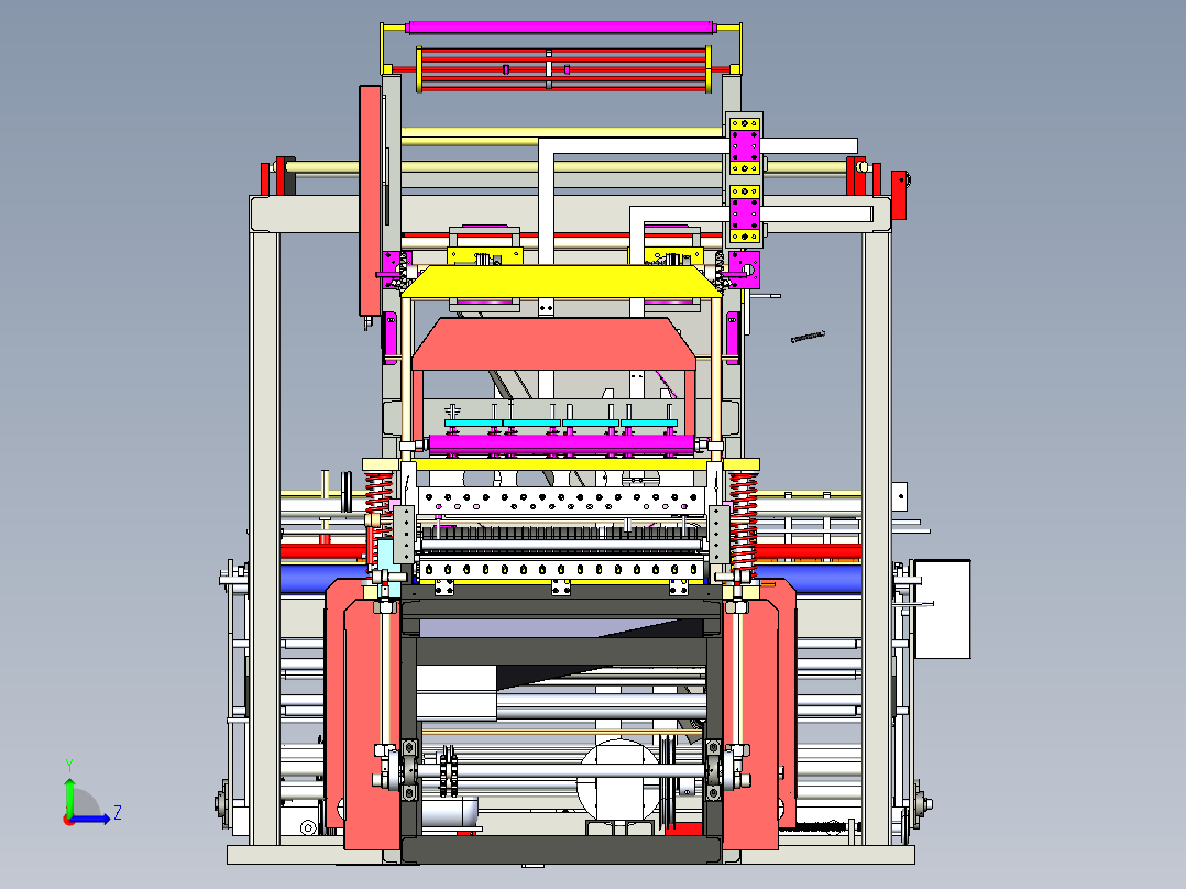 无纺布提袋机step左视图