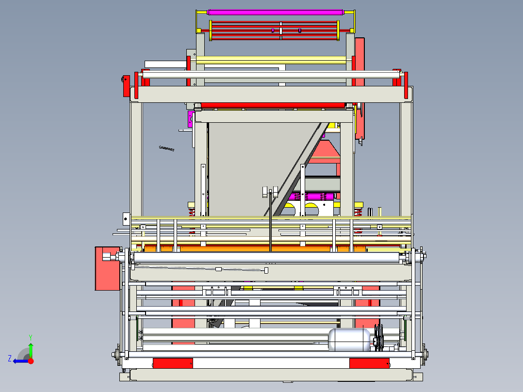 无纺布提袋机step右视图