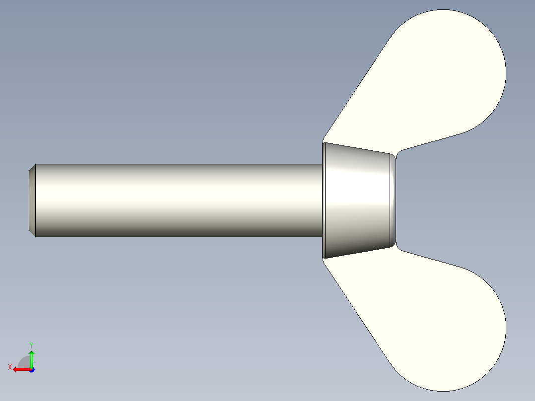 带耳螺钉-DIN_316_Wing_screws_10x1.5x40-35.5-16.5_51_4.4_25_10.stp后视图