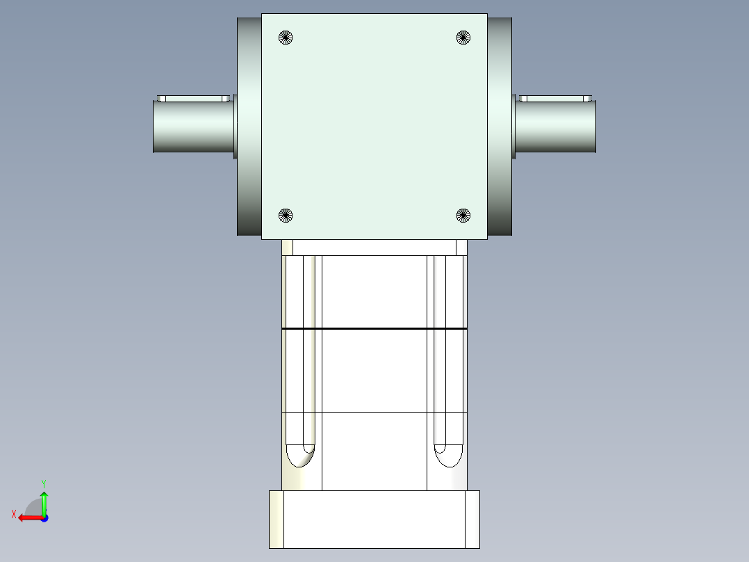 换向器PW140双轴 PGH115-L2 22-110-145-M8-8B.stp后视图