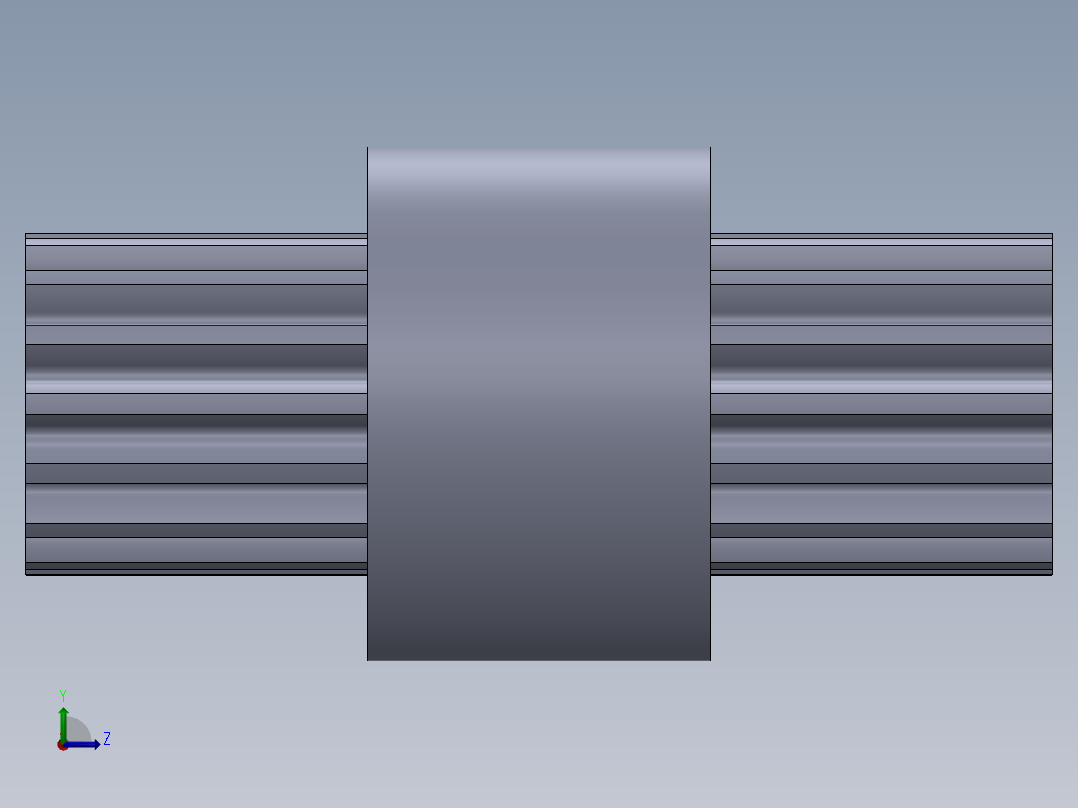 花键连接器左视图