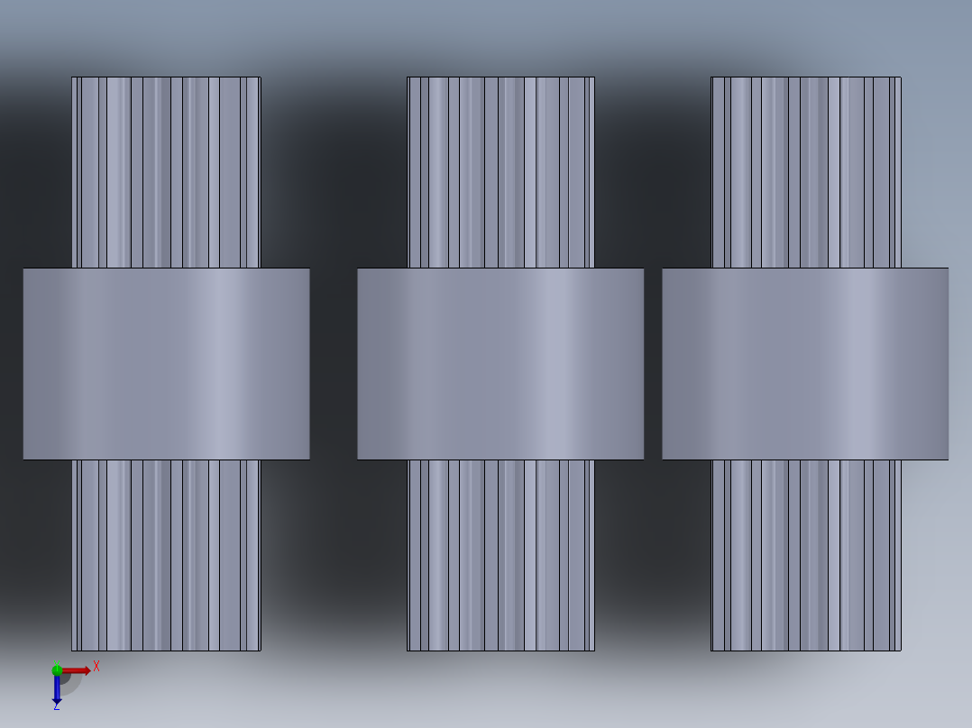 花键连接器俯视图