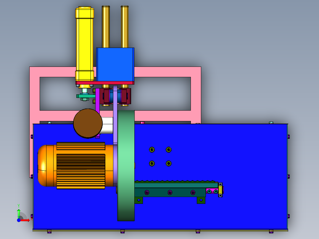锯片锯齿磨齿打磨机前视图