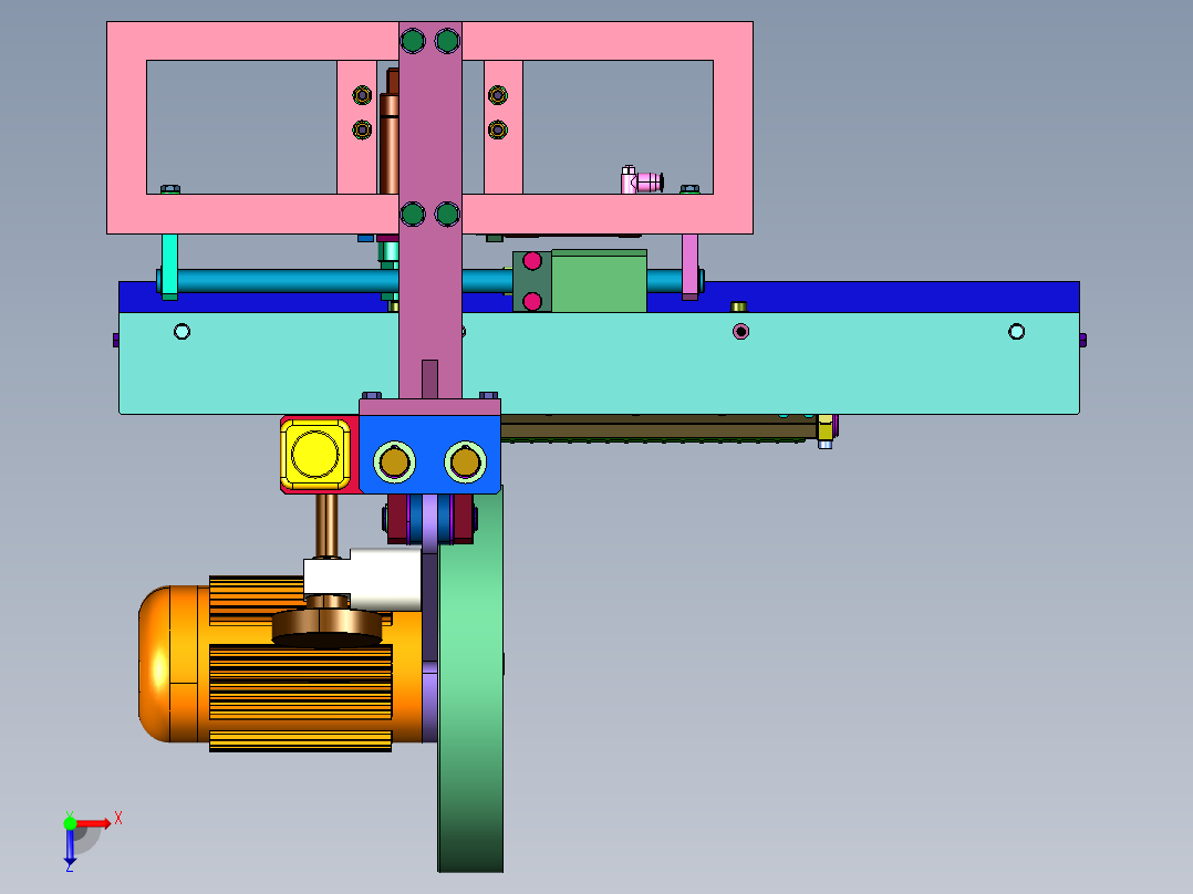 锯片锯齿磨齿打磨机俯视图