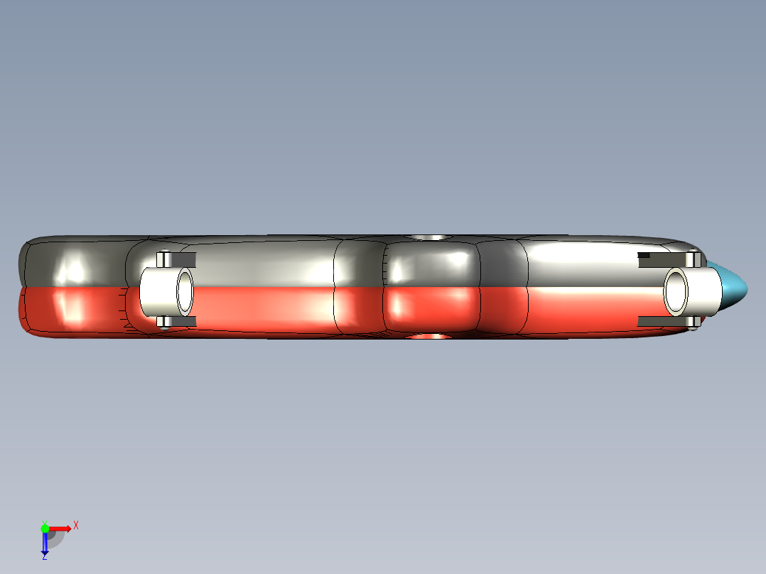水下自主航行器--stp俯视图
