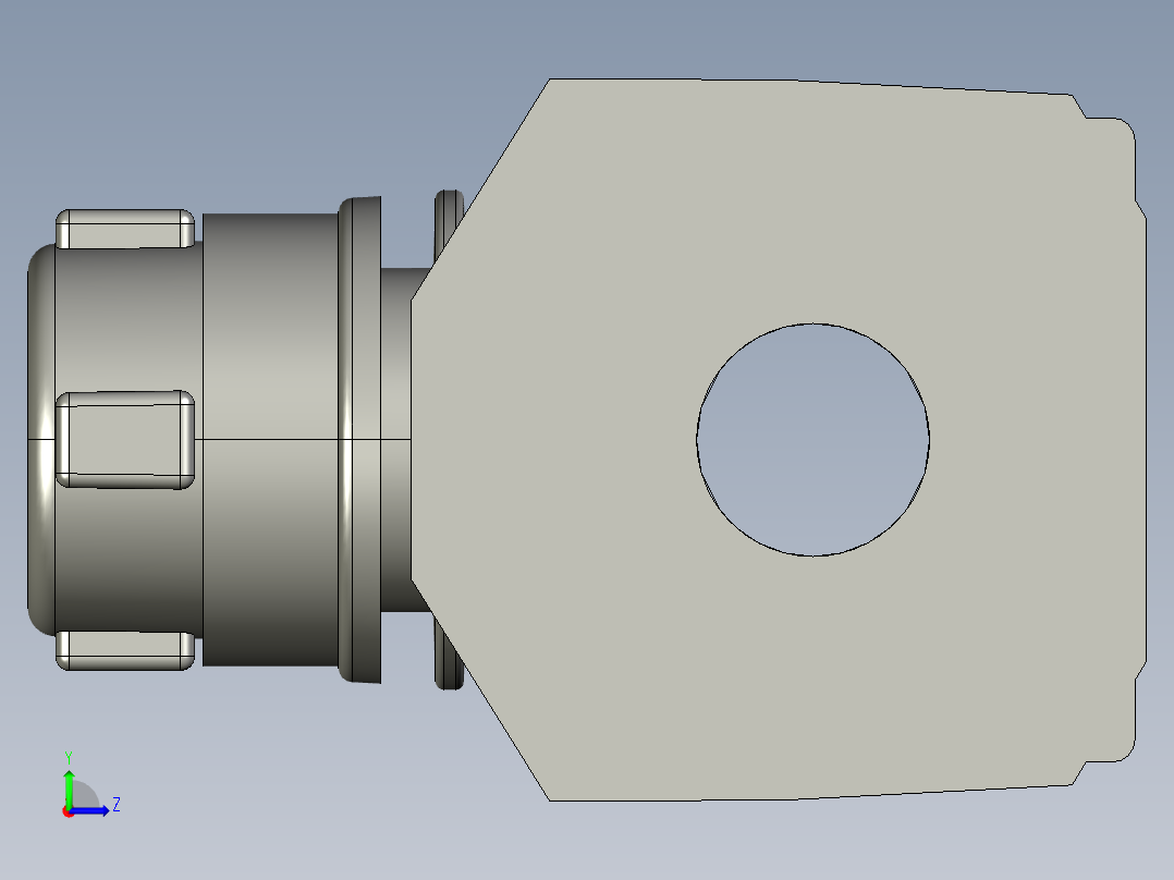 基恩士SJ-M030_head_kc图纸模型左视图
