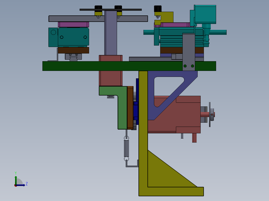 Glass清洁串接线sw18可编辑左视图