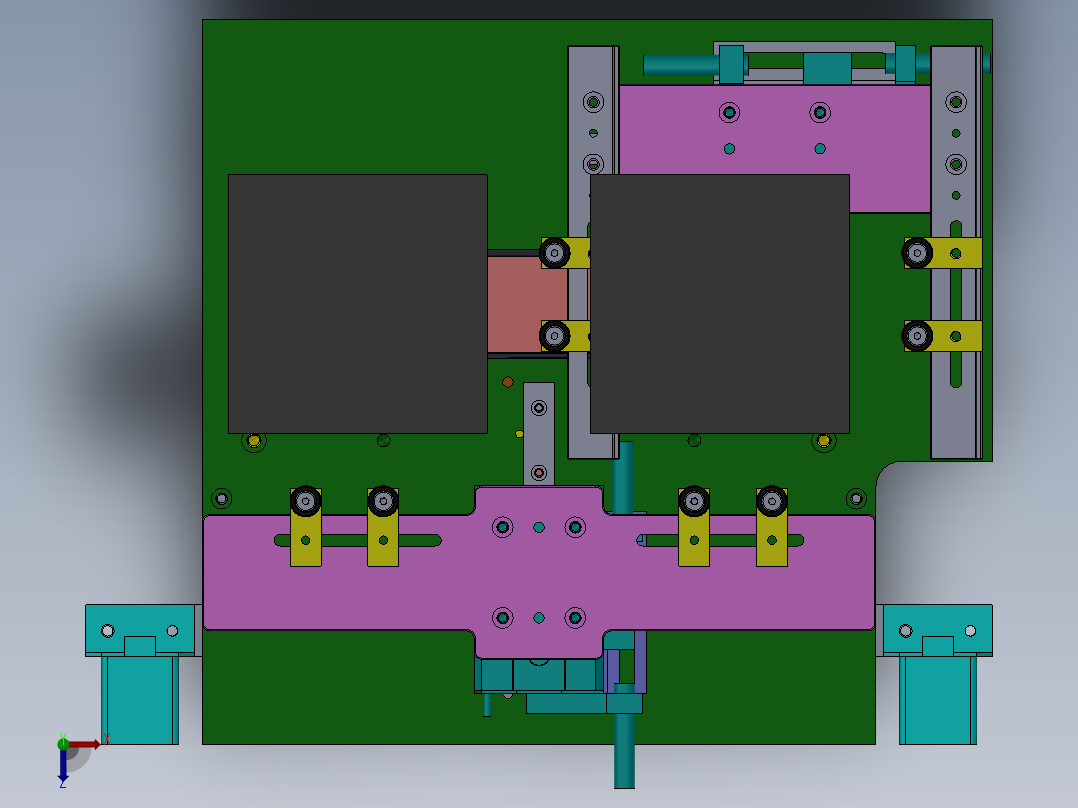 Glass清洁串接线sw18可编辑俯视图