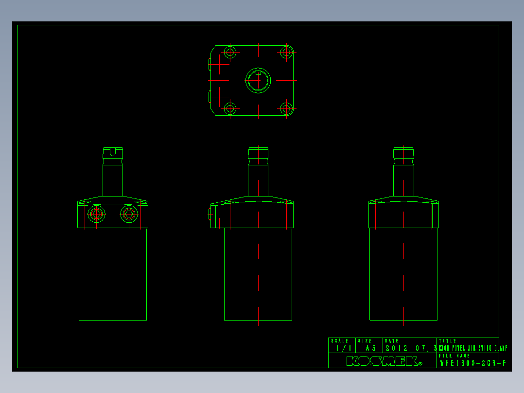 KOSMEKWHE1600-2GR-F多系列多零件图纸模型多系列多零件图纸模型