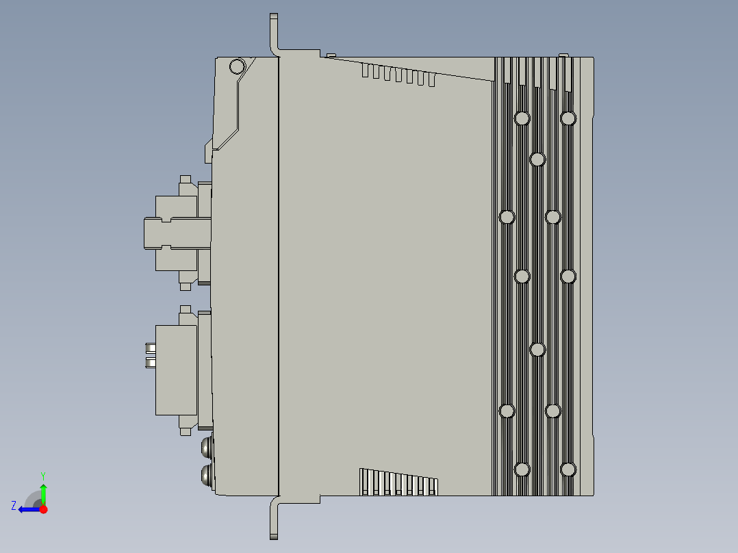 MADKT1105E伺服控制器右视图