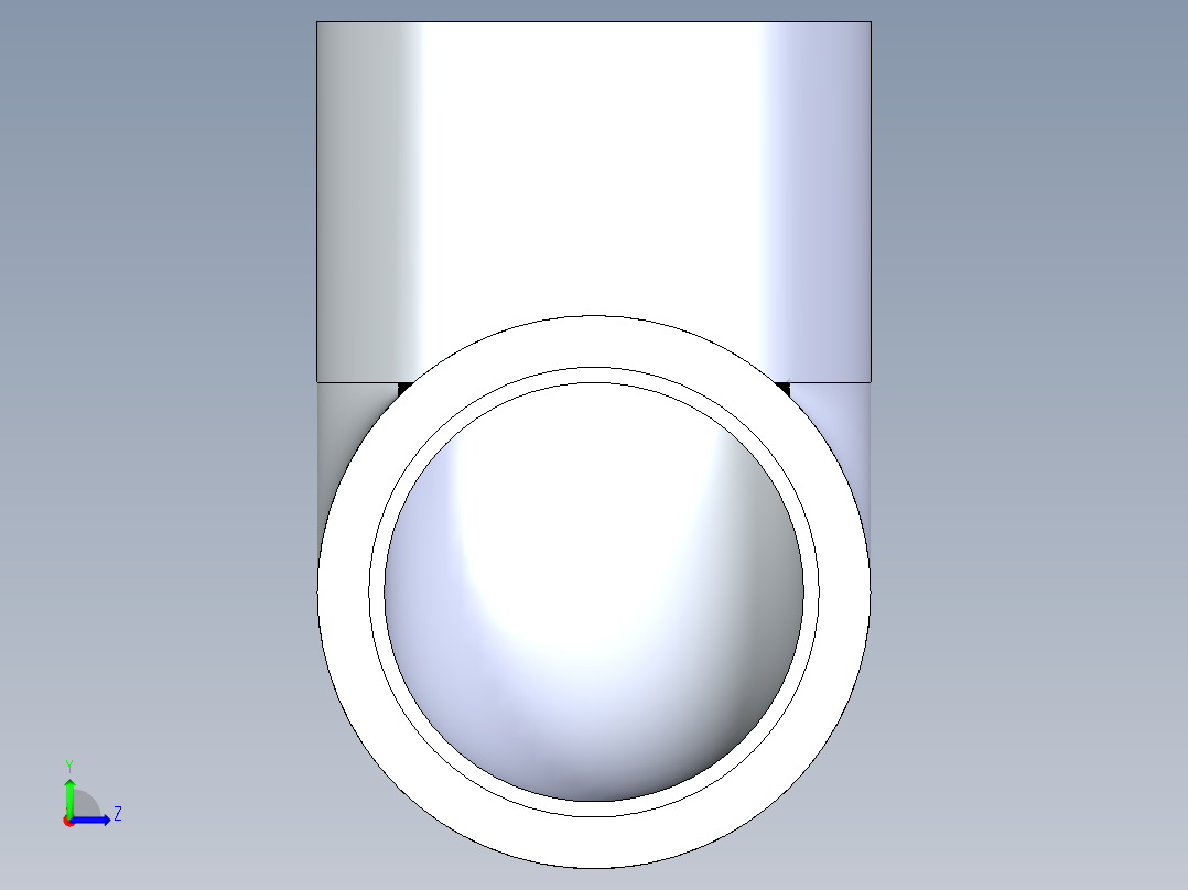 CPVC管件05-Sch80_90Elbow_SxS_9806-015 _1.5in左视图