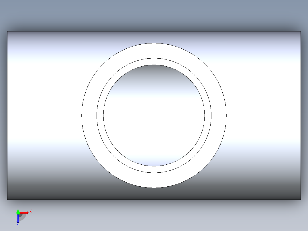 聚氯乙烯配件02-Sch80_ReducingTee_SxSxS_801-292_2.5in x 2in俯视图