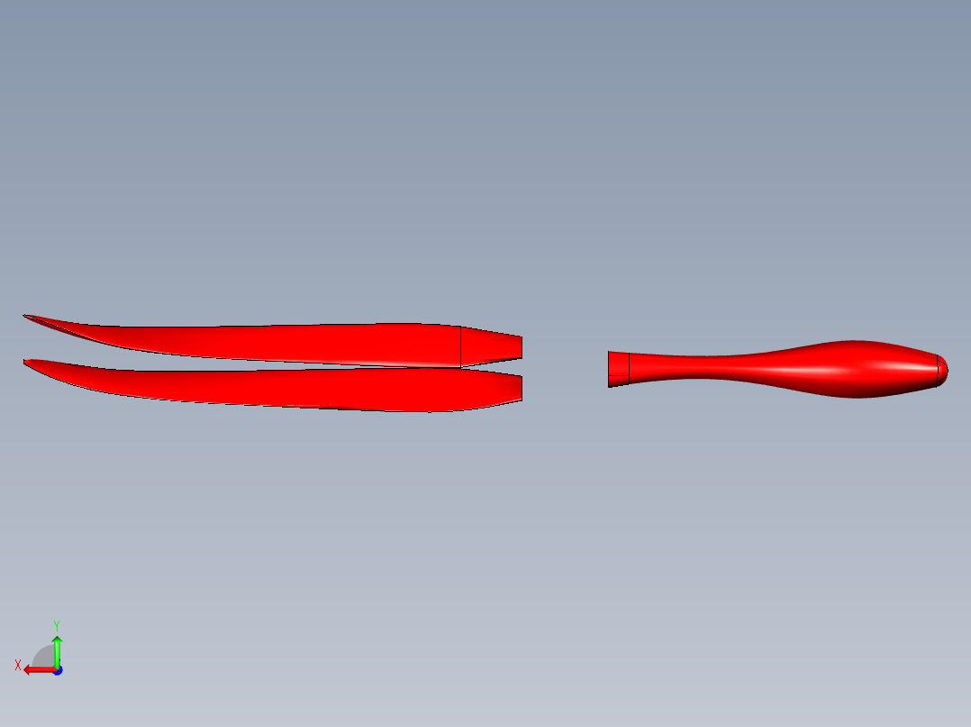 室内无声螺旋桨无人机后视图