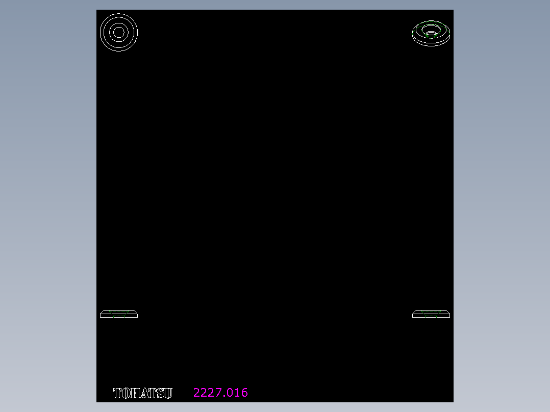 軸端華司2227-2D多系列多零件图纸模型