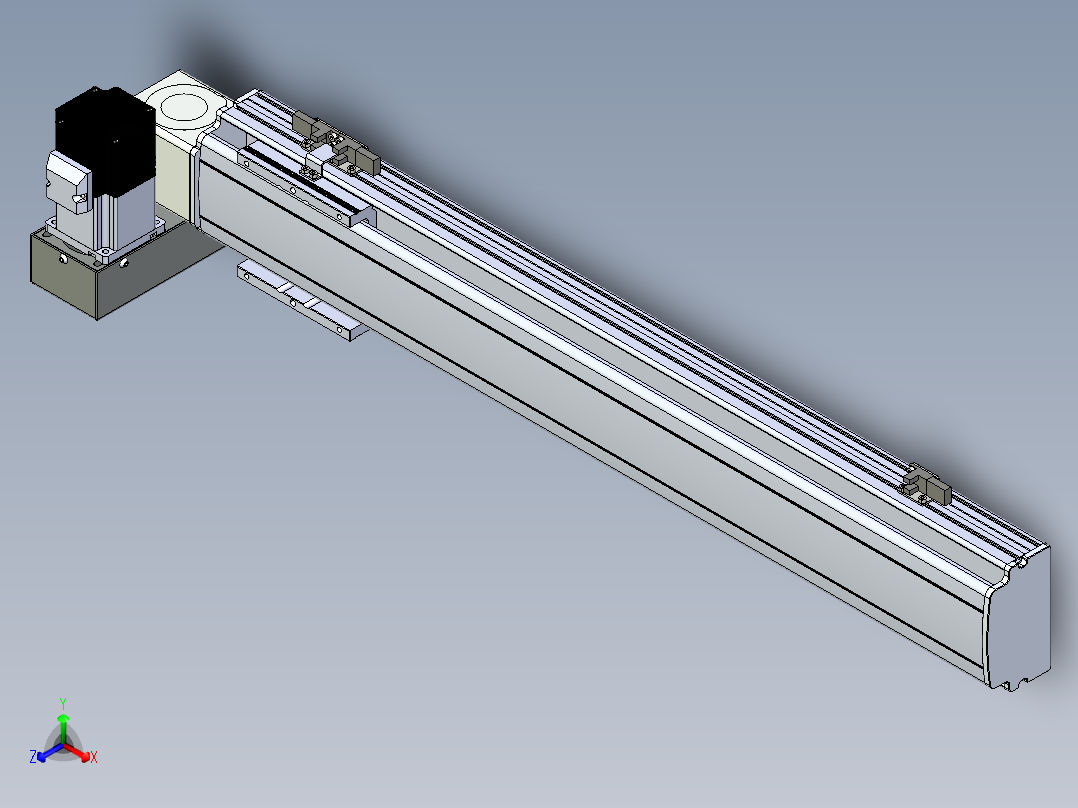 同步带滑台-半封闭B10H-L45-S550-LU-P40-D3