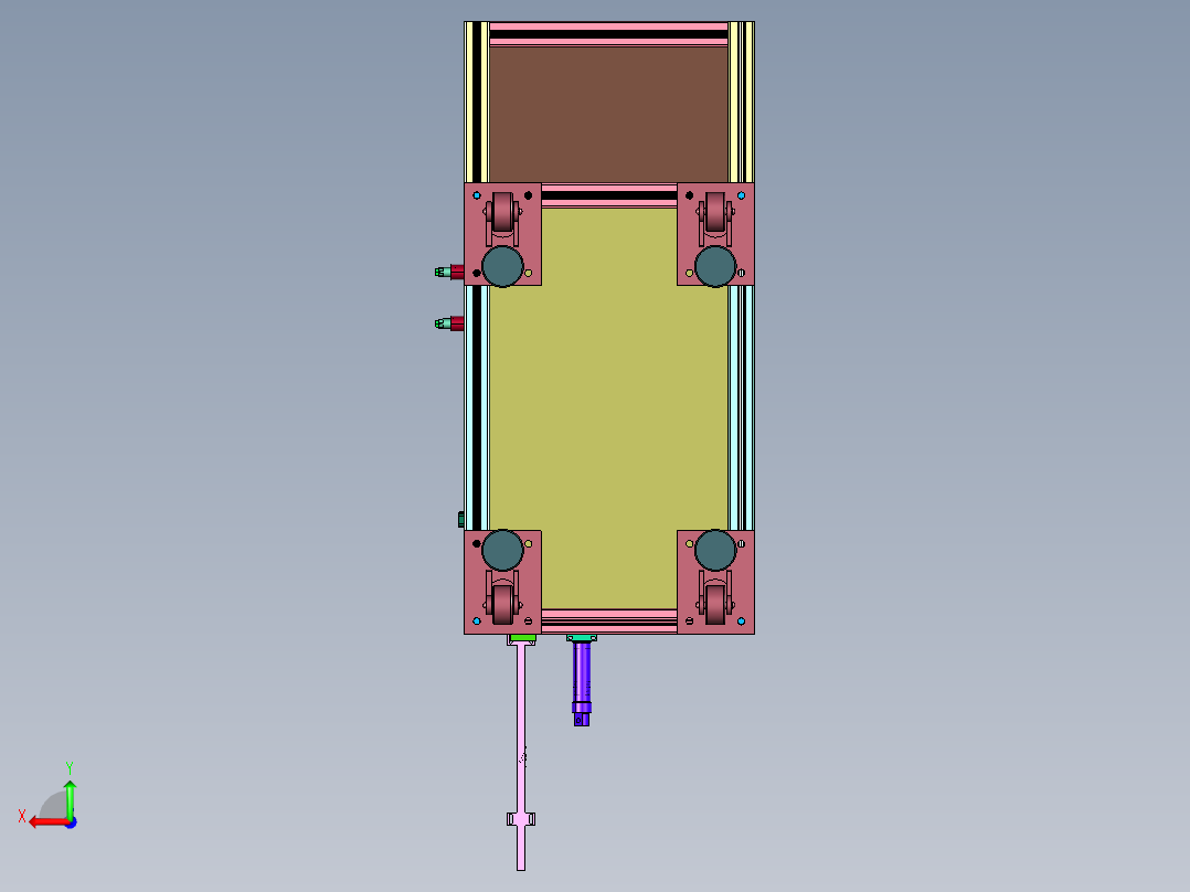 VGA串口接头打螺丝机后视图