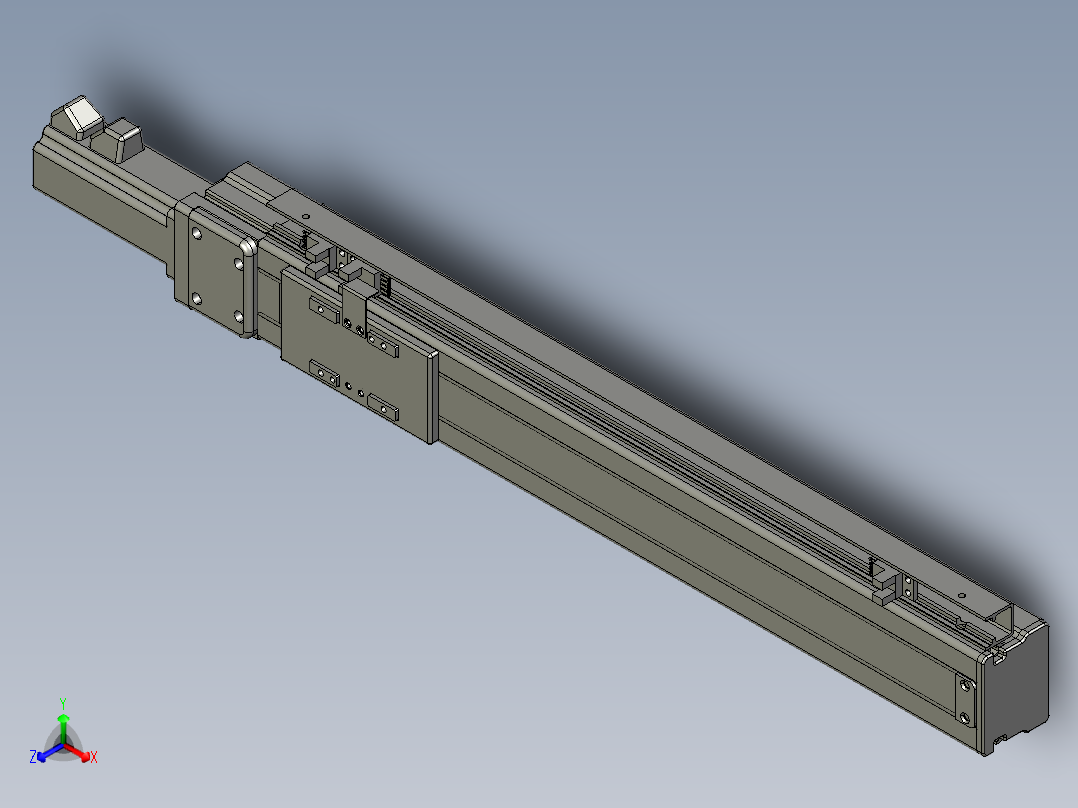 VF丝杆传动-一般环境VT5-L10-C-S320-BC-P10-C4正等轴测图