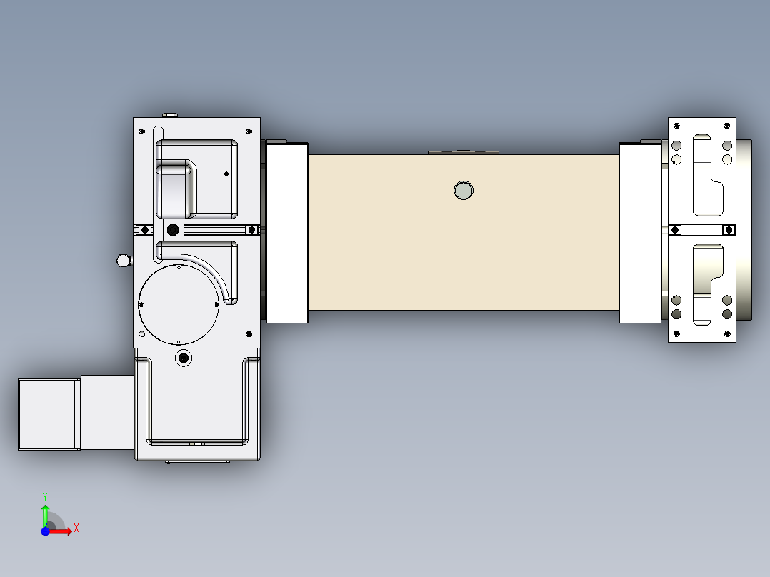 拐轴-OP.20-数控气动夹具前视图