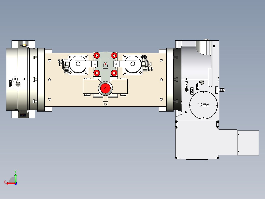 拐轴-OP.20-数控气动夹具后视图
